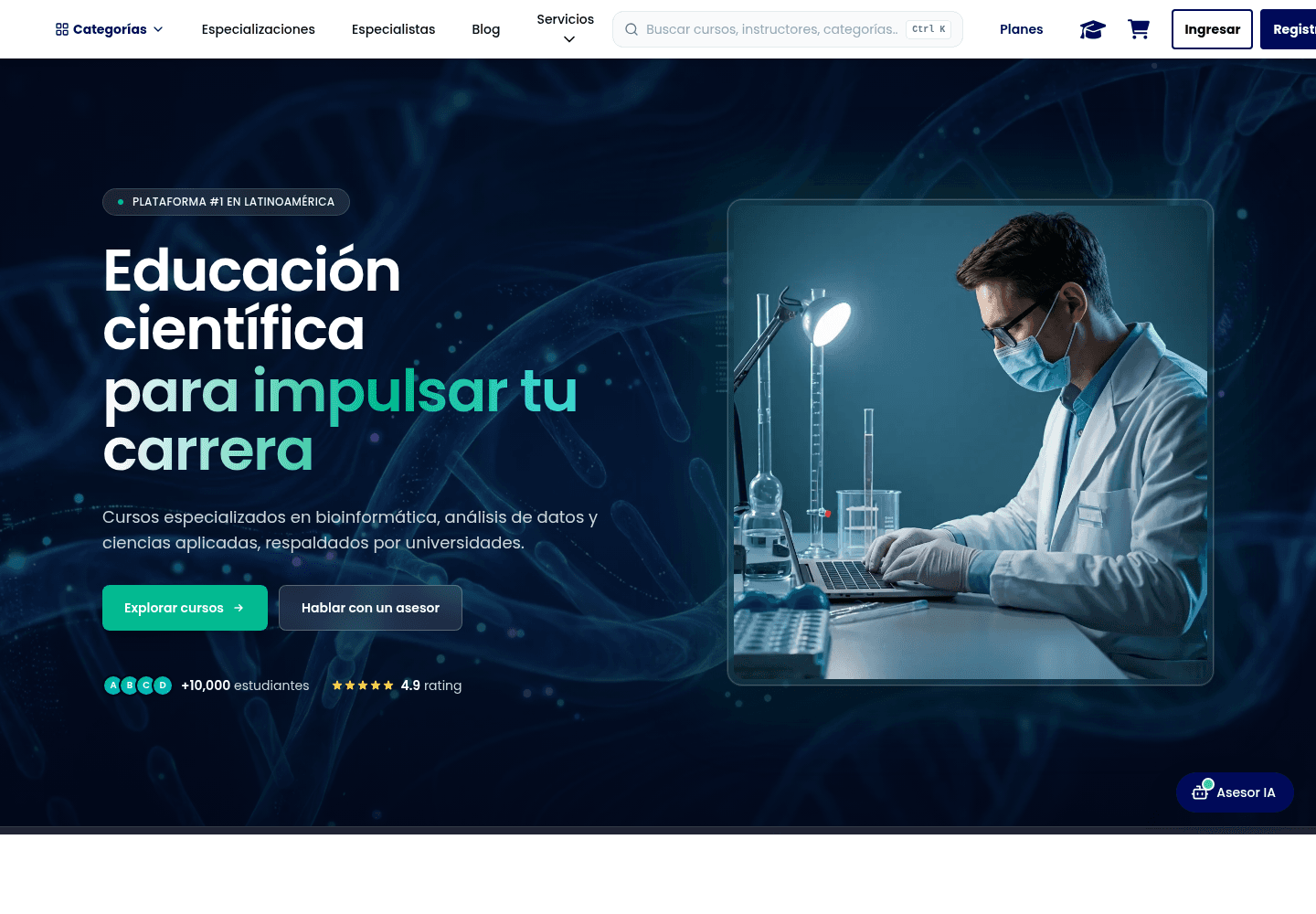 Captura del homepage de Flyteek
